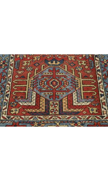 3 x 4 Antique Persian Karaja Heriz Rug 73317