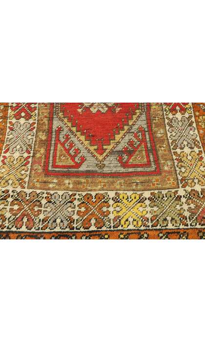 3 x 4 Vintage Turkish Oushak Rug 73622