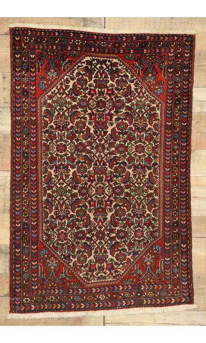 3 x 4 Vintage Hamadan Rug 74266