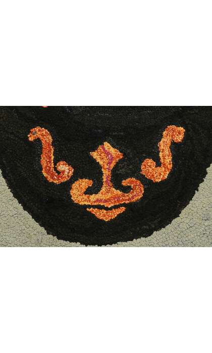 2 x 3 Antique American Floral Hooked Rug 74354