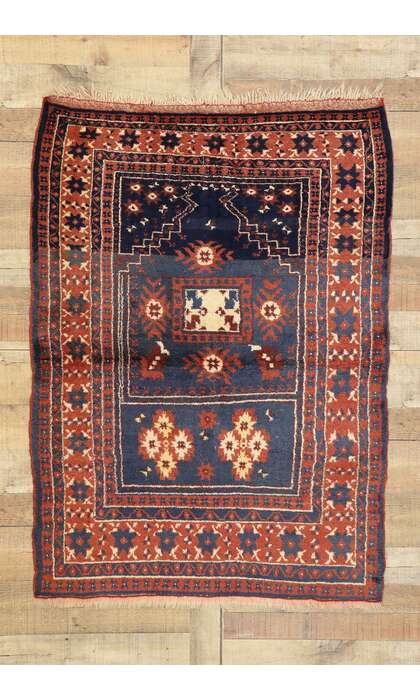 4 x 5 Vintage Oushak Rug 74863