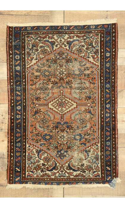 3 x 4 Antique Persian Hamadan Rug 74912