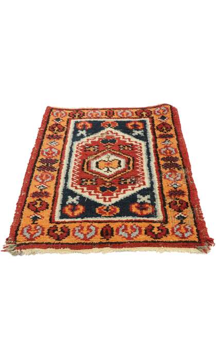1 x 2 Vintage Indian Oushak Rug 74913