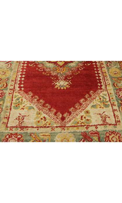 4 x 6 Antique Turkish Oushak Rug 74954