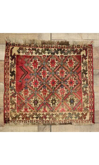 2 x 2 Vintage Persian Mashhad Rug 75174