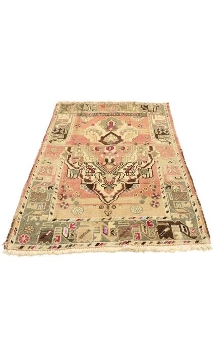 3 x 4 Vintage Persian Bakhtiari Rug 75751