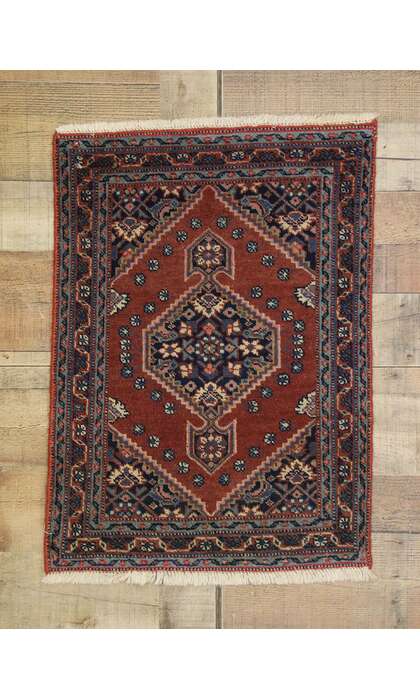 2 x 2 Vintage Kashan Rug 75807