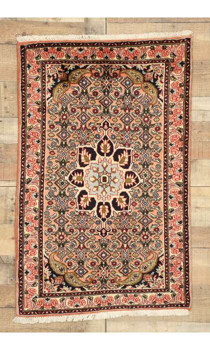 3 x 4 Vintage Persian Bijar Rug 76063