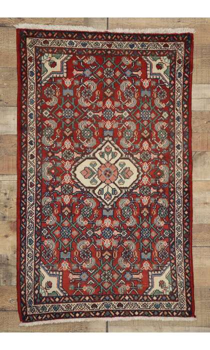 2 x 4 Vintage Persian Borchelou Hamadan Rug 76076