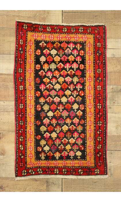 2 x 3 Vintage Persian Hamadan Rug 76132
