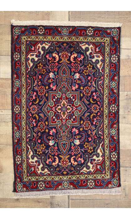 2 x 3 Vintage Persian Hamadan Rug 76219