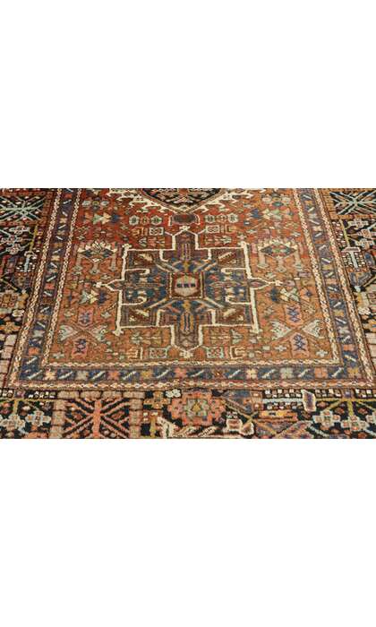 5 x 6 Antique Persian Heriz Rug 77067