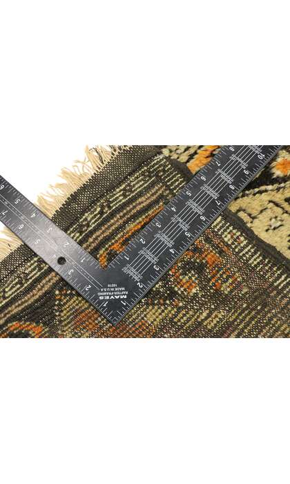 1 x 2 Antique Turkish Oushak Rug 77166