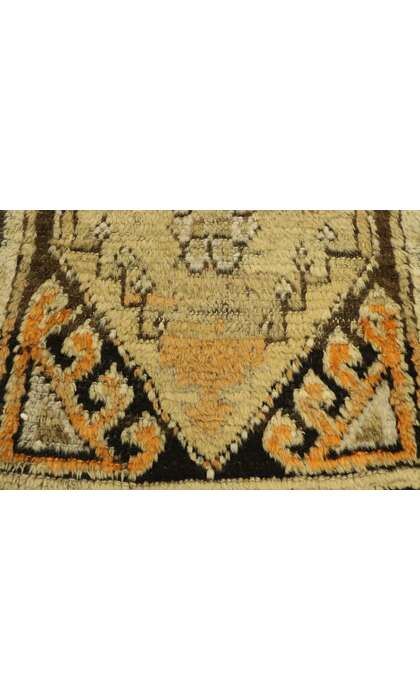 1 x 2 Antique Turkish Oushak Rug 77166