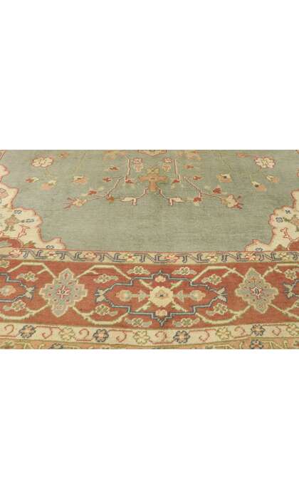 8 x 11 Antique Turkish Oushak Rug 77357