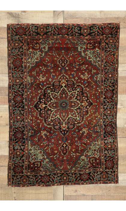 3 x 5 Antique Persian Farahan Rug 774743 x 5 Antique Persian Farahan Rug 77474
