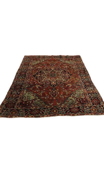 3 x 5 Antique Persian Farahan Rug 77474