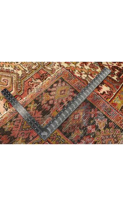 9 x 13 Antique Persian Heriz Rug 77483
