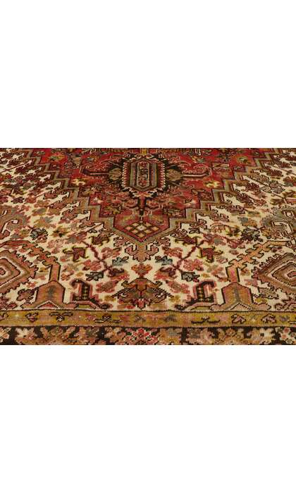9 x 13 Antique Persian Heriz Rug 77483