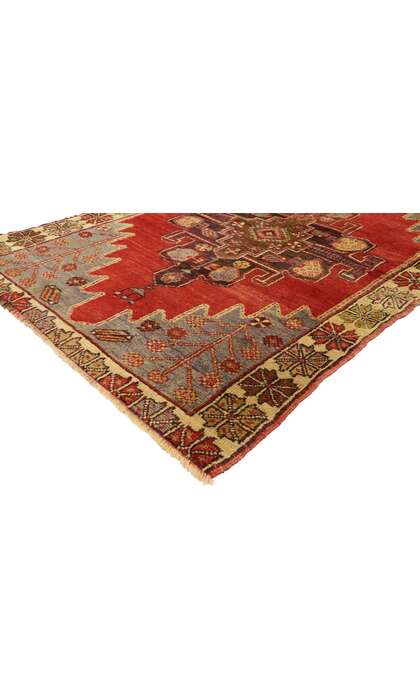 3 x 5 Vintage Red Turkish Oushak Rug 51386
