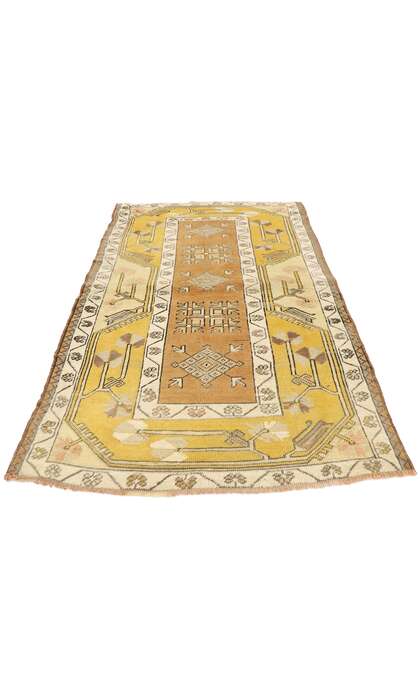 3 x 5 Vintage Turkish Oushak Rug 51405