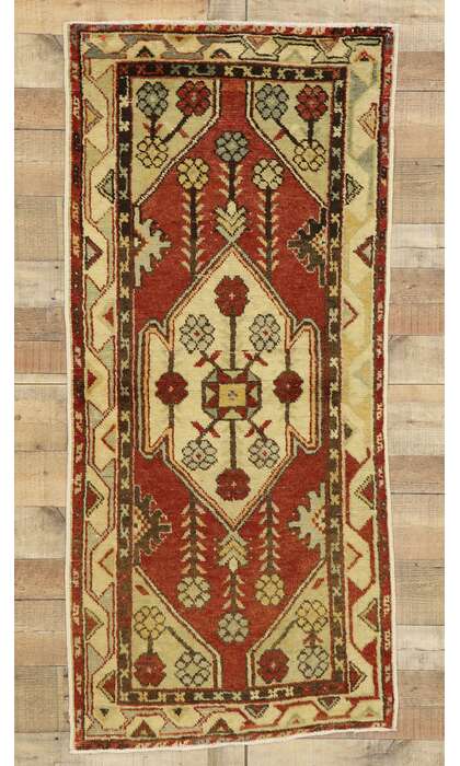3 x 6 Vintage Turkish Oushak Rug 51458