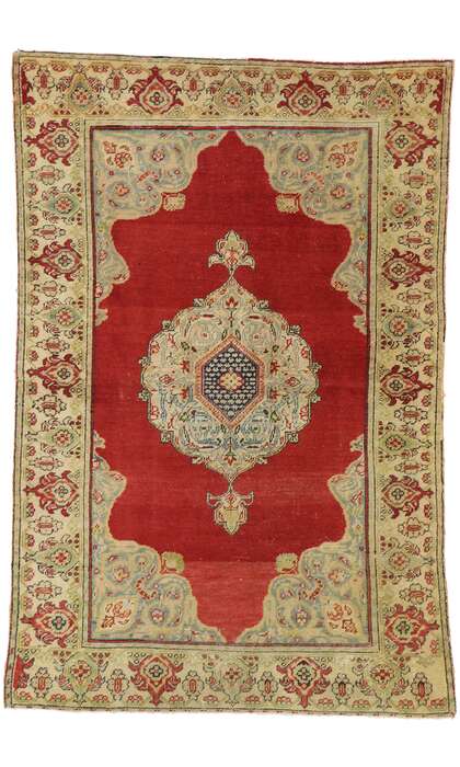 3 x 5 Vintage Oushak Rug 51557
