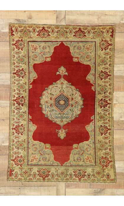 3 x 5 Vintage Oushak Rug 51557