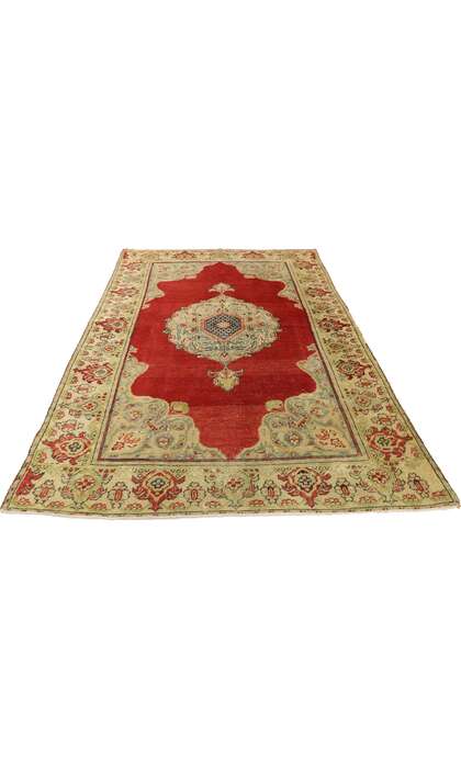 3 x 5 Vintage Oushak Rug 51557