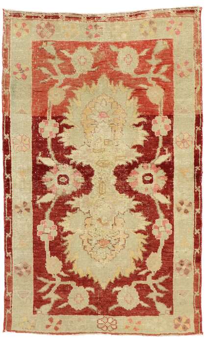 3 x 4 Vintage Oushak Rug 51567