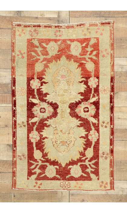 3 x 4 Vintage Oushak Rug 51567