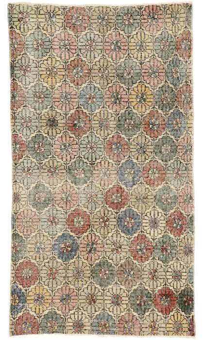 3 x 5 Zeki Muren Distressed Turkish Sivas Rug 51898