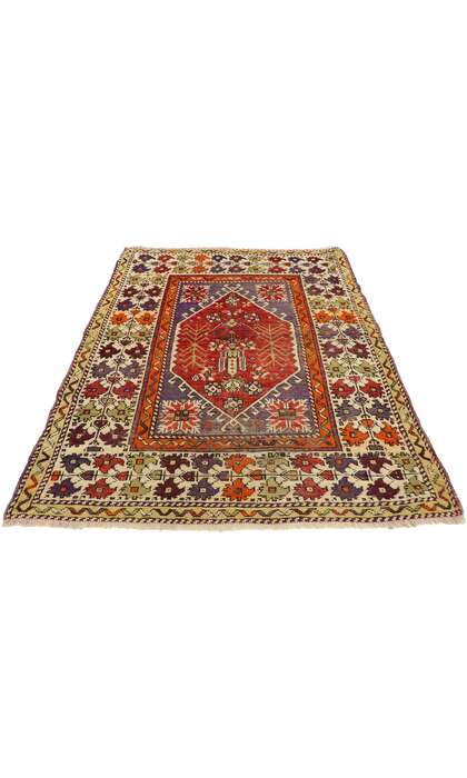 3 x 4 Vintage Oushak Rug 52098
