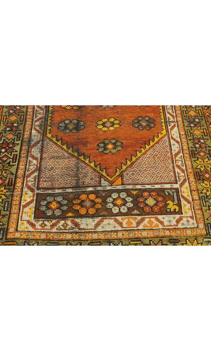 3 x 4 Vintage Turkish Oushak Rug 70866