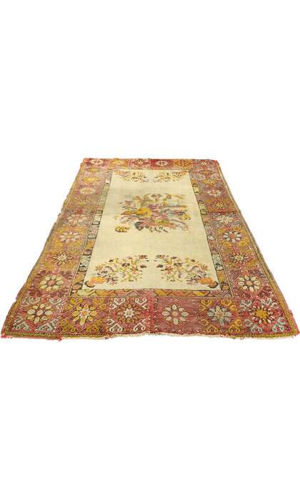 3 x 5 Vintage Turkish Oushak Rug 70870