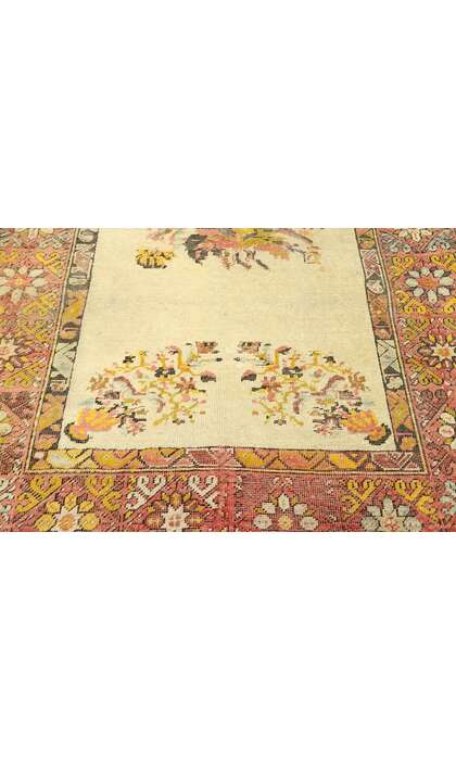 3 x 5 Vintage Turkish Oushak Rug 70870