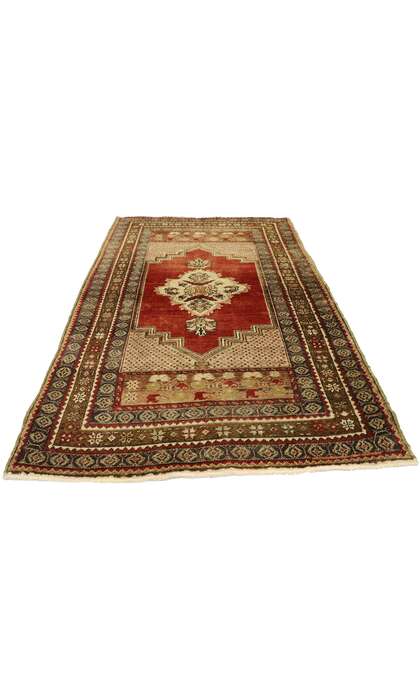 3 x 5 Vintage Turkish Oushak Rug 73843