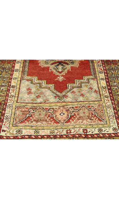4 x 5 Vintage Turkish Oushak Rug 73863