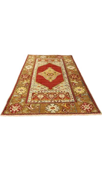 3 x 5 Vintage Turkish Oushak Rug 73868
