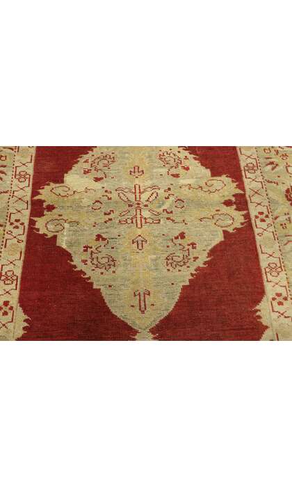 4 x 5 Vintage Turkish Oushak Rug 73932