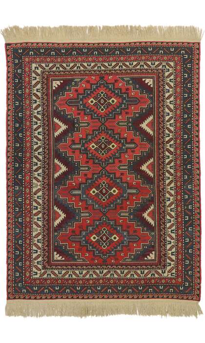 6 x 8 Antique Soumak Rug 74375