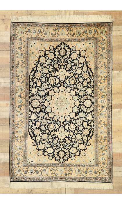 4 x 6 Vintage Qum Rug 77505