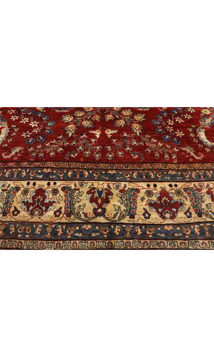 9 x 12 Antique Persian Sarouk Mohajeran Rug 775169 x 12 Antique Persian Sarouk Mohajeran Rug 77516