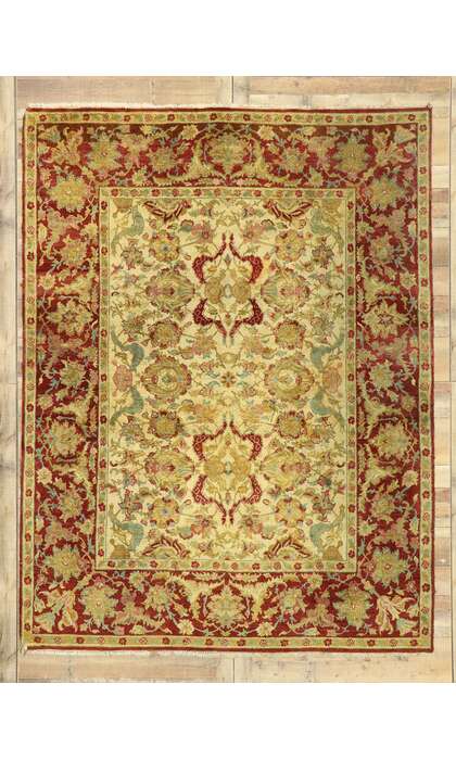 8 x 10 Vintage Indian Rug 77517