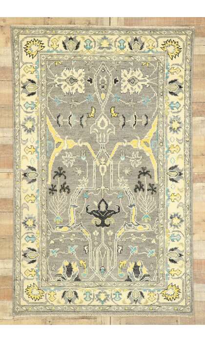 4 x 7 Modern Oushak Rug 80593
