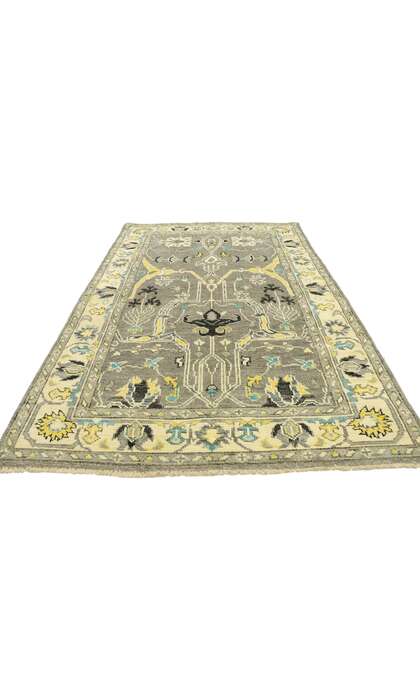 4 x 7 Modern Oushak Rug 80593