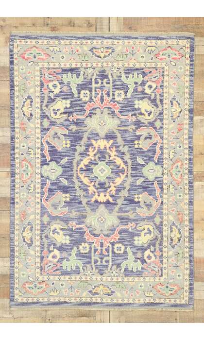 4 x 6 Contemporary Oushak Rug 80594