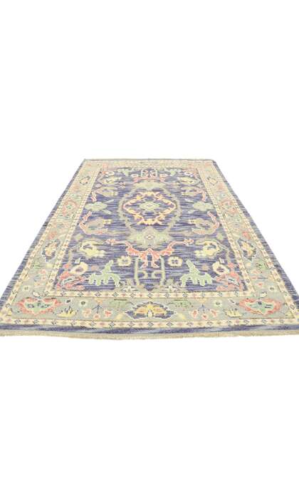 4 x 6 Contemporary Oushak Rug 80594
