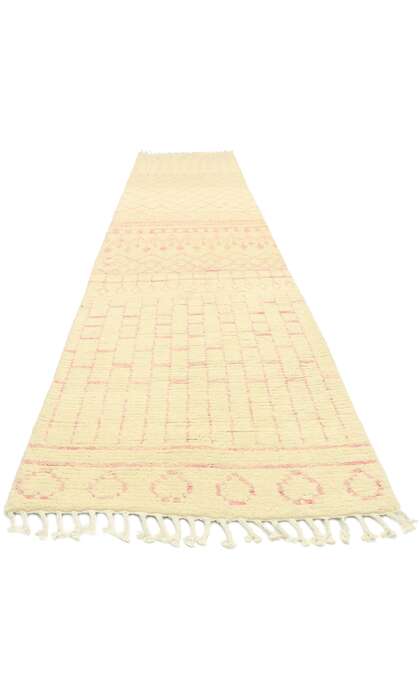 3 x 12 Contemporary Pink Moroccan Runner 80606