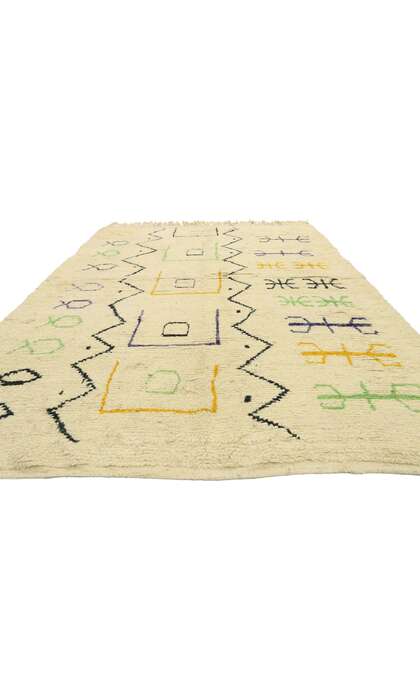 6 x 9 Vintage Moroccan Azilal Rug 20283 floor